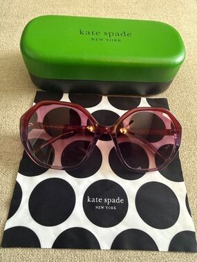 kate spade purple pink gradient oversized sunglasses